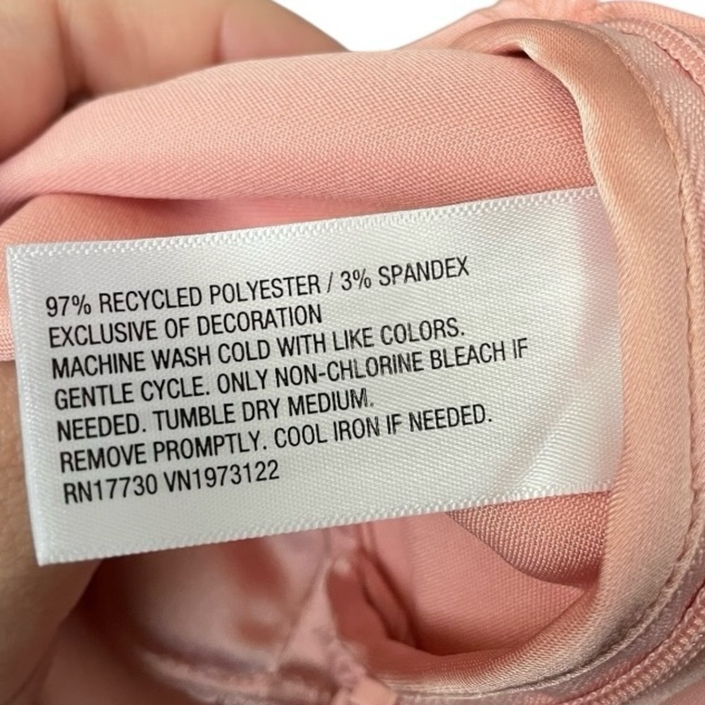 Wild Fable Satin Pink Sleeveless Babydoll Cami XS Fairy Rose Y2K Coquette Peach - Picture 4 of 5